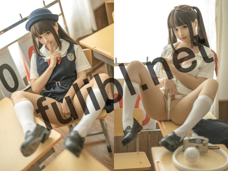 高质量coser@蠢沫沫 绅士版新作 - 背带裤小画匠+无人教室[140P/1.41G]