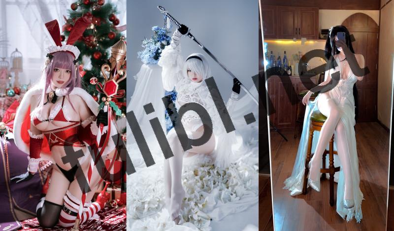 高质量coser@半半子 写真作品46套原版合集[2418P+16V/8.79G]